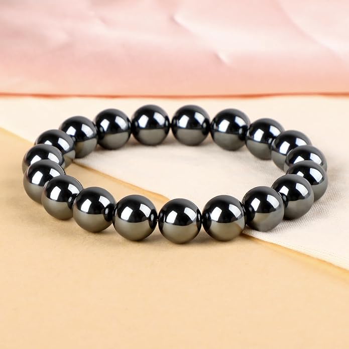 LPBeads Handmade Natural Gemstone Stretch Elastic Bracelet Healing Crystal Round Stone Beads Jewelry Gifts for Women Men