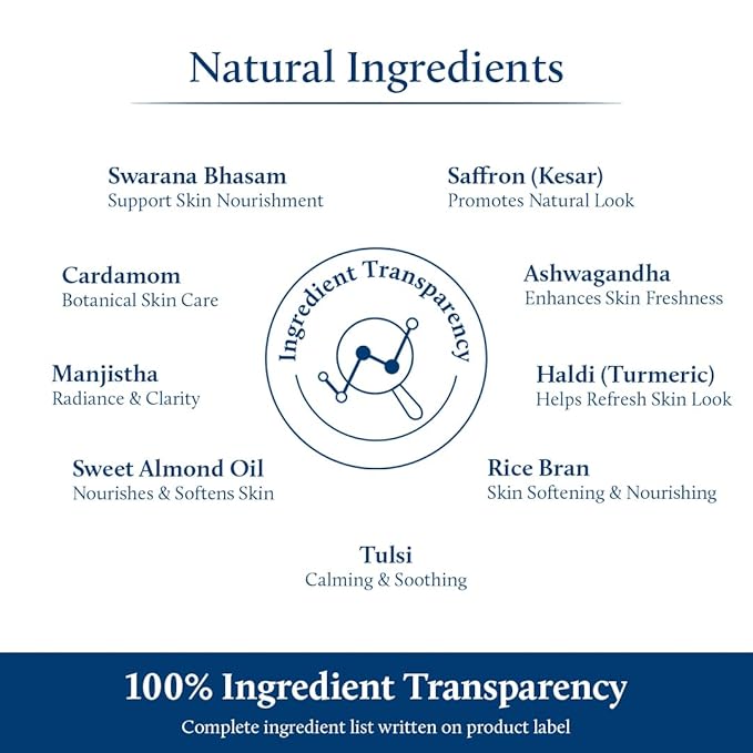 Blue Nectar Body Oil with Swaran Bhasam for Glowing Skin | Ayurvedic Body Oil for Dry Skin | Nourishing Oil with Gold & Shimmer (16 Herbs, 6.76 Fl Oz)