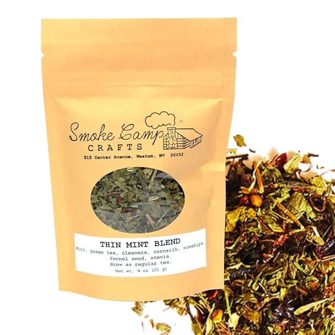 Smoke Camp Crafts Herbal Tea Blend - Thin Mint Blend, 3/4 oz (21 g) - Dieter's Tea
