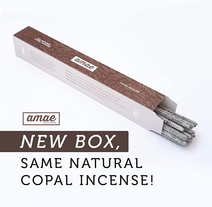 Authentic 100% White Copal Incense Sticks - Thick, Natural Mayan Resin for Spiritual Practices, Meditation, Yoga, Cleansing, Relaxation - Smooth Burning, Long Lasting, Handmade in Mexico - 100 Sticks