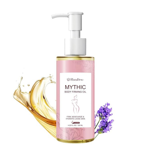 Mythic Body Firming Oil Skin Tightening Body Oil After Shower for Women Tighten Hydrate & Nourish Dry Skin 4 FL OZ(Lavender)