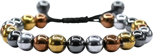 Natural Healing Crystal Bracelet for Women - Mens Bracelet Energy Balancing Gemstones Set - Adjustable Stone Bead Bracelet for Men and Women - Chakra Crystal Therapy Accessory, Meditation