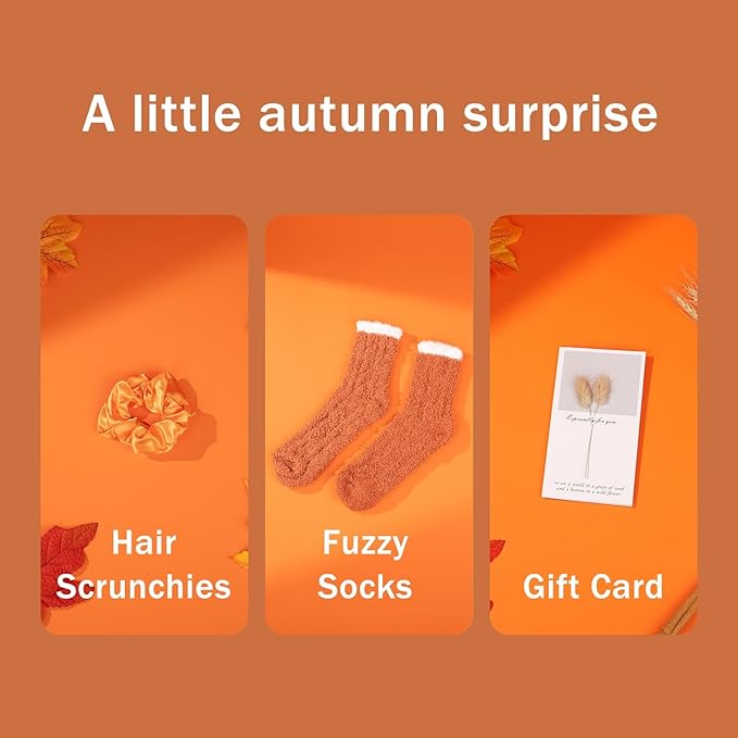 Self Care Package for Women, Orange Get Well Gifts for Women, Fall Gift Baskets for Woman, Thinking of You Self Care Gifts for Woman, Relaxing Birthday Spa Gift Baskets for Mom, Sister, Her, Friend