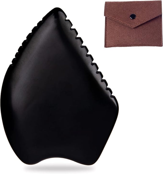 Gua Sha Facial Massage Tools, BianStone Traditional Face & Body Massage Tool, Lymphatic Drainage Face Sculpting Tool, The Newly Upgraded Unique Tooth Edge