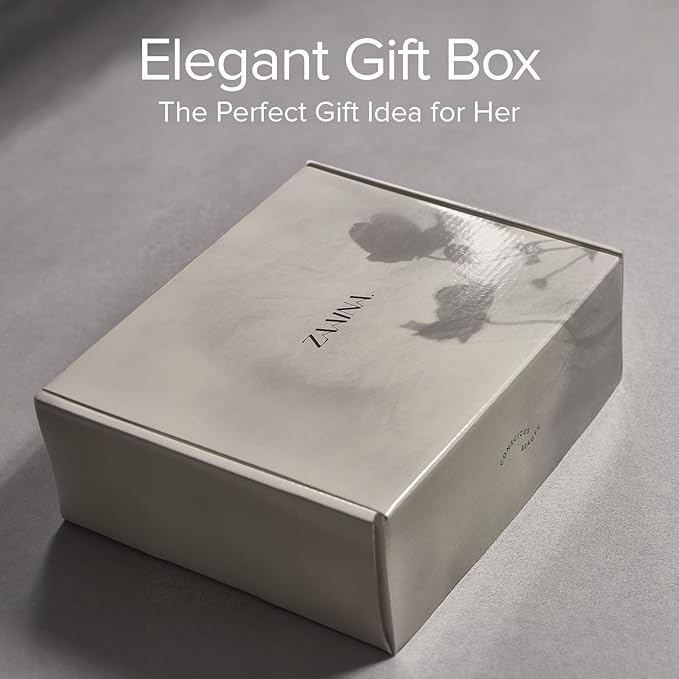 ZAAINA Spa Gift Set for Her - Relaxation Spa Kit for Women, Handmade in USA, Pampering At Home Bath and Body Self Care Spa Package, Luxury Spa Birthday Gifts for Women, Spa Gift Basket for Mom