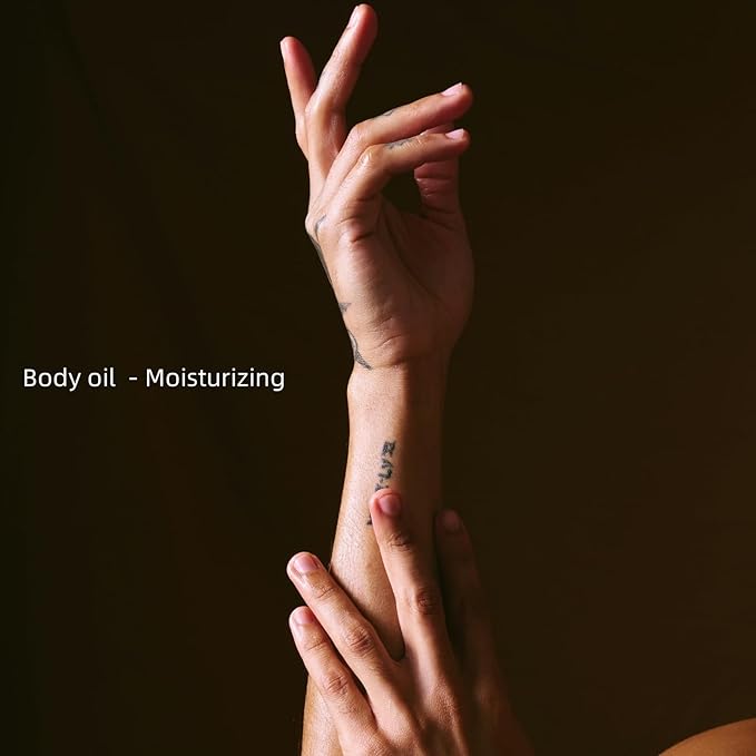 Massage Oil Candle, Romantic Gift SPA Use Home Scented Candle Body Oil, Ultra Hydrating Body Care with Soybean Oil, 4.5oz (Vanilla Amber)