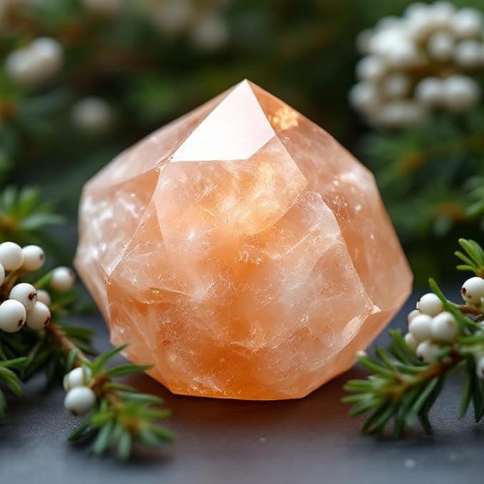 Innergy Sacral Chakra Crystal Infused Car Air Freshener - Portable 8 ml. Hanging Essential Oil Diffuser for Vehicle, Long-Lasting Fragrance, Eco-Friendly Design, Freshness On The Go!