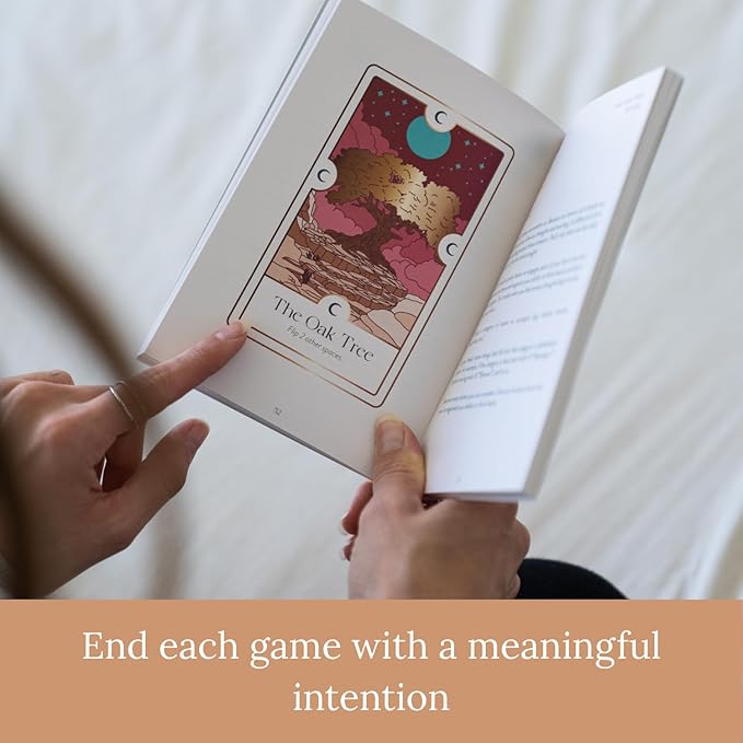 Finding Calm - A Calming Tarot Card Game | 1-4 Players, Includes Guidebook for Mental Health, Mindfulness, and Positive Affirmations, for Oracle Beginners