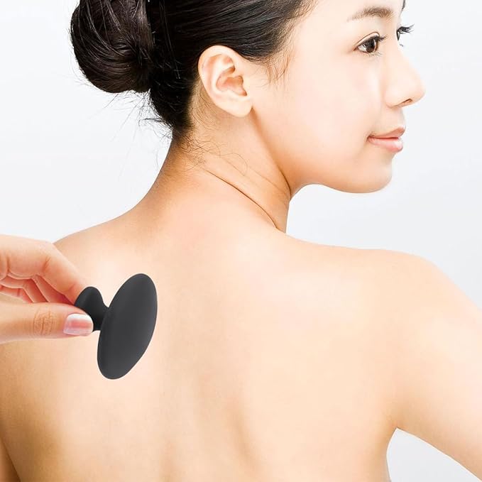 Healifty 2Pcs Mushroom Massage Hot Stones Warmer Basalt Bian Stone Guasha Tools Volcanic Rocks for Spa Relaxing Healing 2.16 X 2.16 X 1.49 Inch