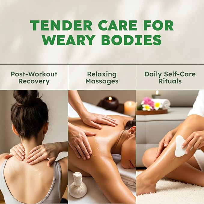 KUKKA Sore Massage Oil for Massage Therapy & Sore Muscles - 6.76 Fl Oz - Non-Greasy Oil for Deep Relaxation & All Skin Types - Suitable for Men & Women