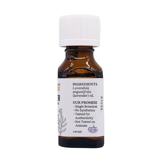 Aura Cacia 100% Pure Lavender Essential Oil GC/MS Tested for Purity 15 ml (0.5 fl. oz.) Lavandula angustifolia