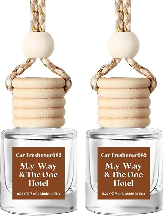 Car Air Freshener Hanging, My Way & The One Hotel Essential Oil Diffuser for Car,Long Lasting Car Air Freshener for Car, Made in USA