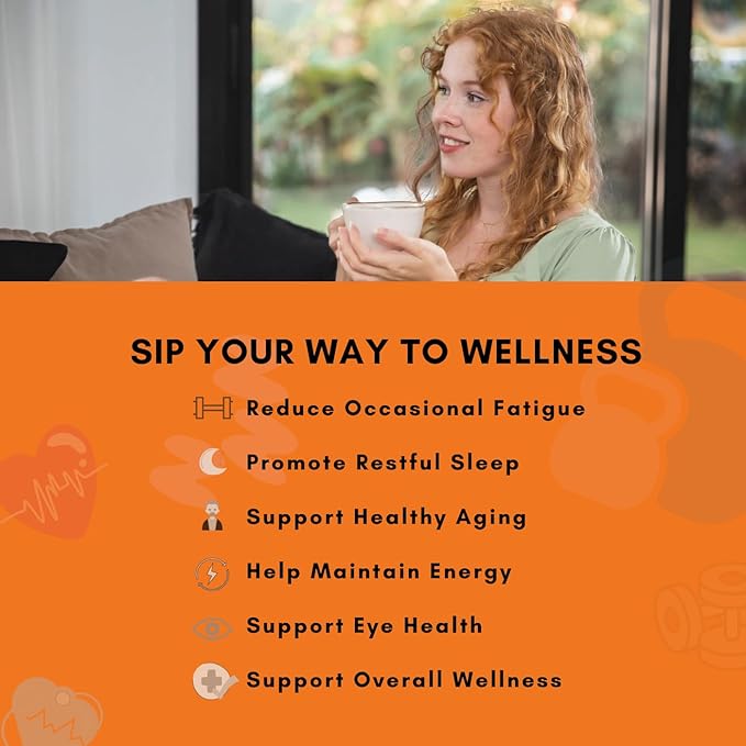 60 Pcs Ginseng Six Treasures Tea，Kidney Tea Formula with WolfBerry & Mulberry，Six Treasures Natural Herbal Tea for Men & Women ， 6 Precious Ingredients Formula (2 Bags/60 Pcs)