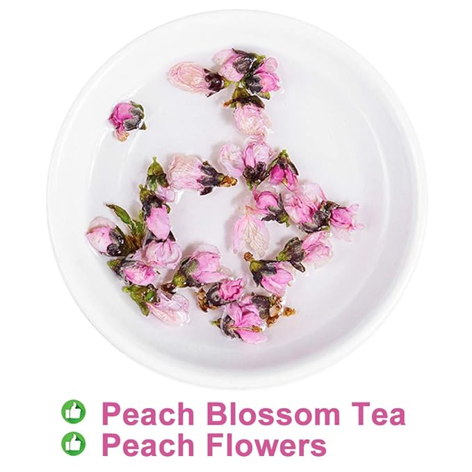 Plant Gift Dried Peach blossom Flower Tea, Dried Peaches Flower, Peach Flowers Herbal Tea Health 40G