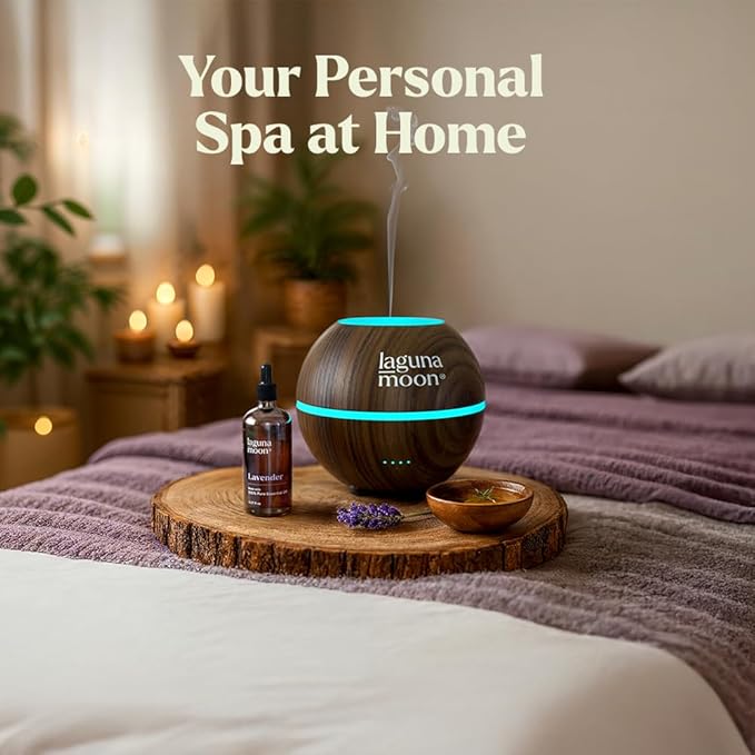 Lagunamoon Lavender Essential Oil - Pure Essential Oils for Diffusers, Humidifiers, Aromatherapy, Cars, Yoga, Home Essentials - Relaxing Fragrance Scents for Fresheners and Candle Making (150ml)