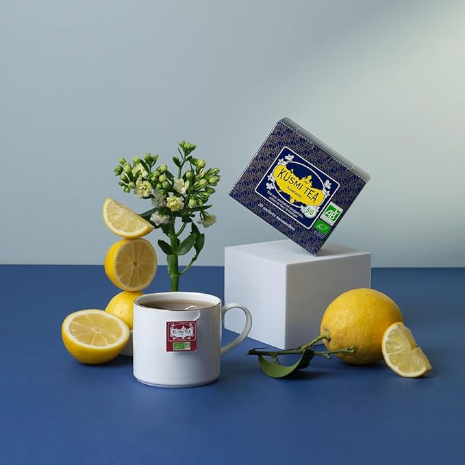 Kusmi Tea - Anastasia - Organic Black Tea with Bergamot & Lemon - Flavored with Orange Blossom - Caffeinated Tea - Inspired by the Iconic Earl Grey Tea - 20 Tea Bags