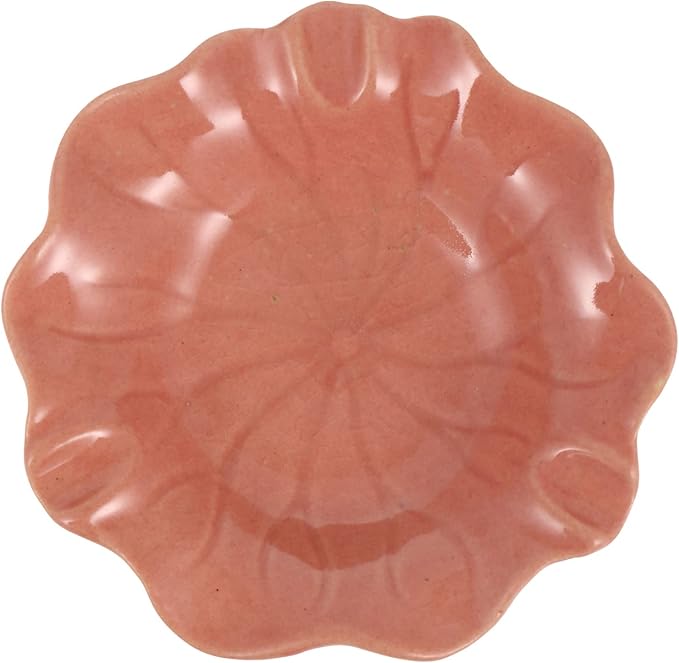 Ceramic Dish for Electric Oil Burner Warmer Diffuser Bowl Holder Essential Oil Plate Ceramic Warmer Tealight Candle Holder Bowl Home Decoration Red