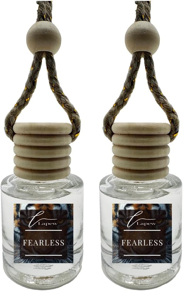 Car Air Freshener Diffuser – 2 Pack Hanging Air Freshener Diffuser (.34 Oz, Fearless)