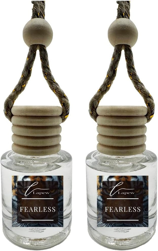 Car Air Freshener Diffuser – 2 Pack Hanging Air Freshener Diffuser (.34 Oz, Fearless)