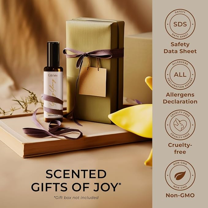 Gya Labs Ylang Ylang Essential Oil Roll On - 0.34 Fl Oz - Travel Size Roller for Camping, Skin, Aromatherapy Relief, Convenience