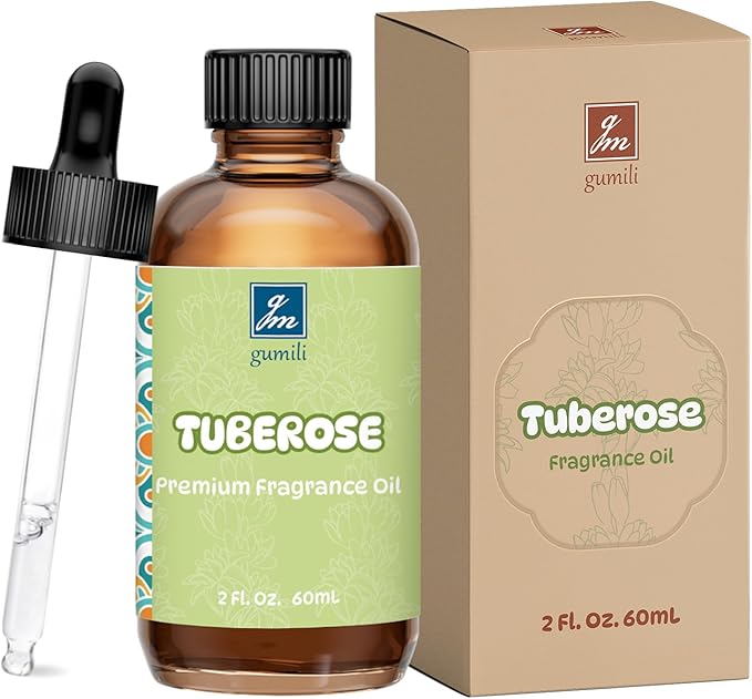 Tuberose Fragrance Oil 2 Oz, Natural Scent Oil for Home Essential Oils Diffuser, Candle Making, Soap Making, DIY Body Oils, Perfume, Body Mist, Spray - Floral Scent
