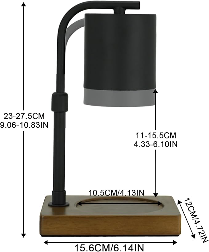 Candle Warmer Lamp Timer - Electric Adjustable Candle Lamp Warmer, Birthday Gifts for Women, for Mom, House Warming Gifts New Home, Candle Warmer for Jar Candles with 2 Bulb
