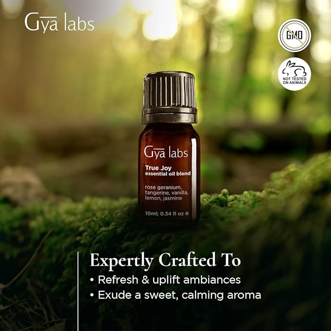 Gya Labs Joy Essential Oil Blend - 100% Pure Natural Undiluted True Joy Essential Oil - Calming & Uplifting (0.34 Fl Oz)