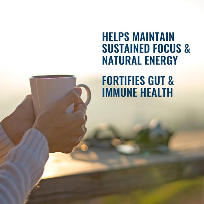 Beyond Brew Vanilla Latte Coffee Alternative - Mushroom Complex w/Lion’s Mane, Reishi, Cordyceps & Chaga for Sustained Focus, Energy & Immunity Support. Prebiotics & Probiotics Support Gut Health, 30