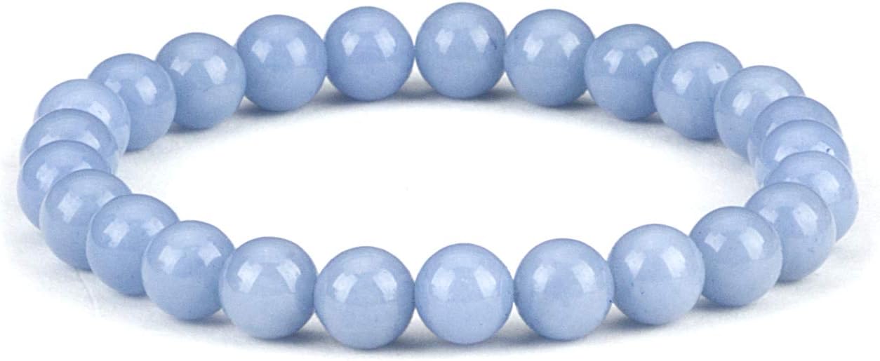 Cherry Tree Collection - Small, Medium, Large Sizes - Gemstone Beaded Bracelets For Women and Men - 8mm Round Beads