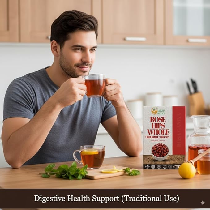 Herbs Botanica Rosehips Dried Rose Hip Herbal Tea, Homemade Sauce, Jellies, Soups, Seasoning, Syrup Vitamin C Rich 100% Naturally Dried Rosa Canina Cynorrhodon 5.30oz | Resealable Kraft Bag