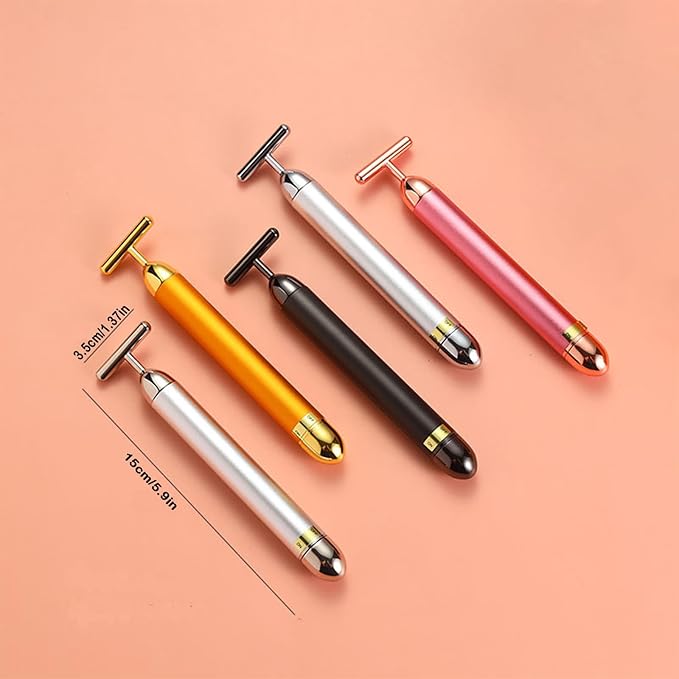 Beauty Bar Gold Face Massager for Skin Care T-Shape Facial Massager Tools Face Lifting