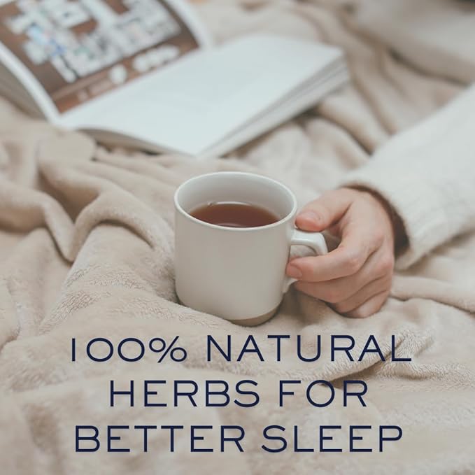 EZR Leaf Lemon Verbena Herbal Tea – Caffeine-Free Relaxing Blend with Lavender, Rooibos & Lemongrass, Soothing BedtimeTea Canister 1.76 Ounce