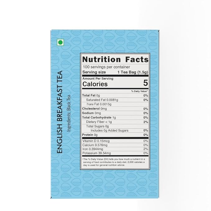 Goodwyn English Breakfast Tea – 100 Plastic-Free & Individually Wrapped | Rich, Full-Bodied Medium Caffeine Black Tea | Tea Sampler, Sugar-Free, Gluten-Free, Travel-Friendly | Indian-Origin Chai | Bold Morning Tea, Classic Breakfast Blend, Everyday Tea