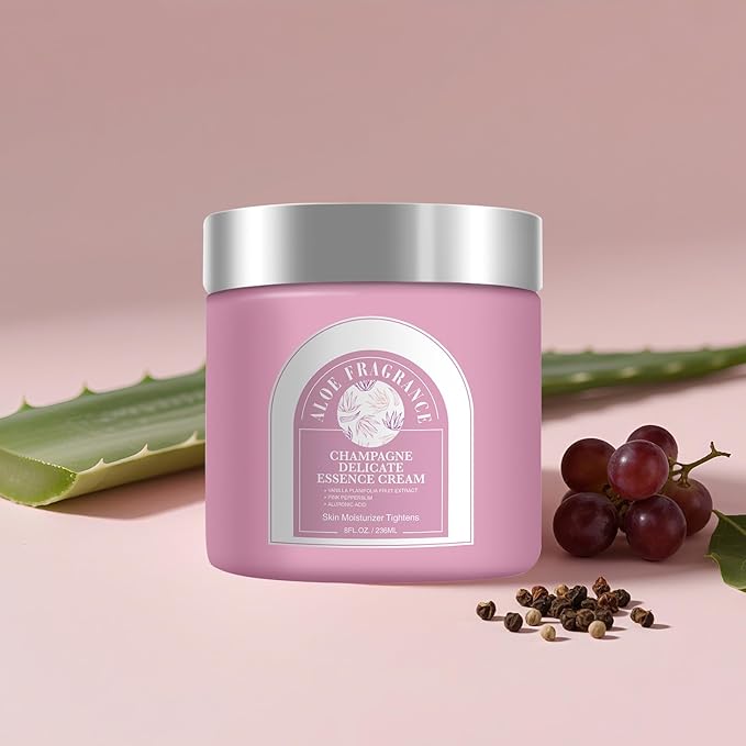 Champagne Lift & Firming Body Cream,Deeply Moisturizing Nourishing Dry Skin Anti-Aging Firming Body Cream.(Aloe Fragrance)