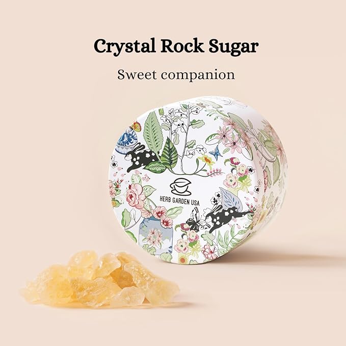 Dendrobium Tangerine Peel Herbal Tea Gift Set – Caffeine-Free Chinese Wellness Blend for Immunity & Liver Health | 20 Tea Bags + 100g Rock Sugar | Natural Ingredients | Premium Holiday Gift Box for Parents & Tea Lovers