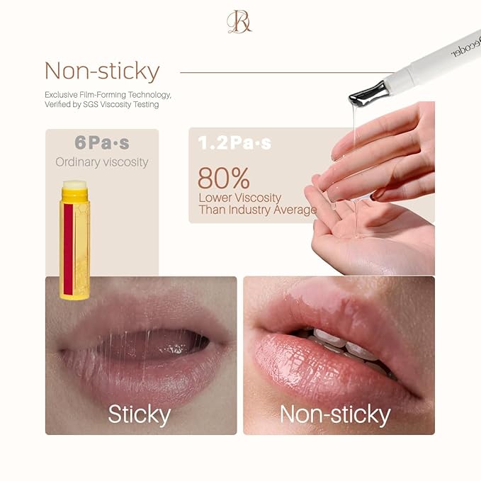 Decoder Moisturizing Natural Nourishing Lip Oil for Women | Squalane + Sea Buckthorn + Jojoba + Camellia Oil – Long-Lasting Moisture, Anti-Chap, Glossy Finish & Lip Line Reduction (1)