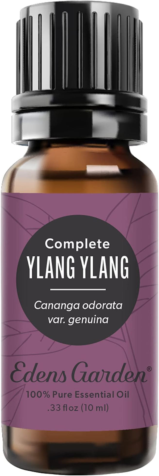 Edens Garden Ylang Ylang- Complete Essential Oil- 100% Pure Premium Grade, Undiluted, Natural, Therapeutic, Aromatherapy, The Best for Diffuser, Face, Candle, Laundry 10 ml (.33 fl oz)