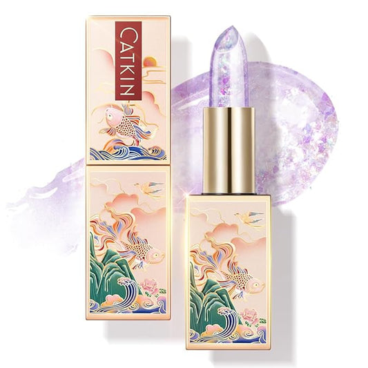 CATKIN Lip Balm Tinted Color Changing Lipstick Ultra Hydrating Lip Moistrurizer Lip Care with Vitamin E Nourishing For Cracked & Dry Lips 0.12 oz C07 Amethyst
