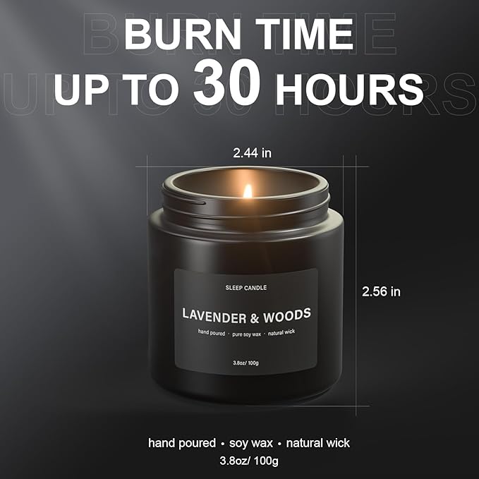 BOYUJK Candles for Home - Scented Candle Set for Stress Relief and Sleep, Birthday Gifts for Men