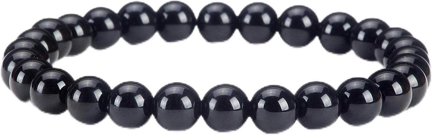 Cherry Tree Collection - Small, Medium, Large Sizes - Gemstone Beaded Bracelets For Women and Men - 6mm Round Beads