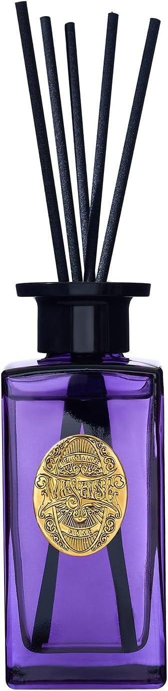 M&SENSE 6.3 oz Large Reed Diffuser Set | Lavender Glow Scent Oil Diffuser with Sticks | Hotel Collection Non-Toxic Essential Oil |for Bedroom Bathroom Living Room