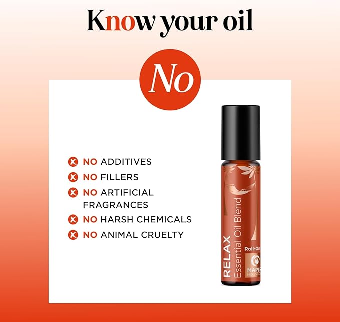 Relaxing Essential Oil Roll On - Aromatherapy Essential Oil Roller with Calming Essential Oils - Relaxing Essential Oil Blend with Lavender Ylang Ylang Chamomile & Geranium for Stress Support (1 Pack)