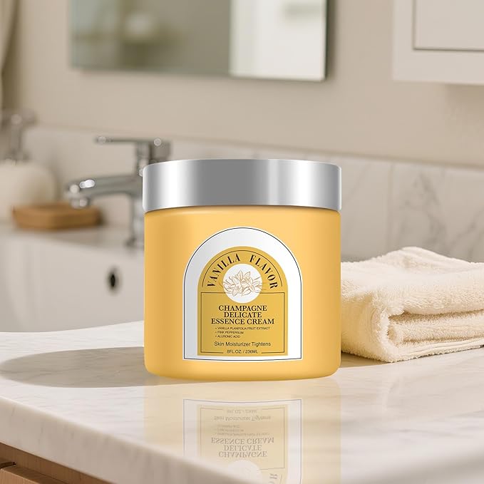 Champagne Lift Body Cream, Hydrating Lift Firming and Hydrates Dry Skin Arms & Legs (Vanilla)