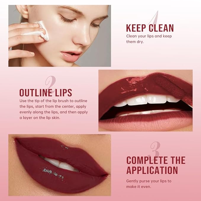 Lip Stain - Wipe-Off &Peel Off Lip Color | Waterproof, Long Lasting, Transfer-Resistant, Smudge-Proof Lip Tint | Easy Wipe Finish, High Pigment | All-Day Vibrant Kiss-Proof Lip Stain, Muted Terracotta