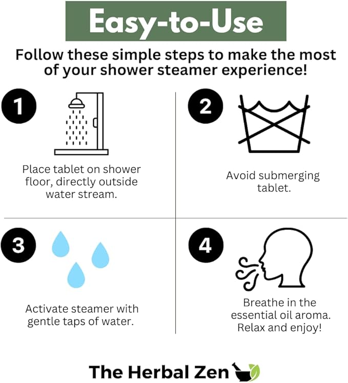 Morning Energy Shower Steamers Aromatherapy for Energy - USA Made - Peppermint & Lemon Shower Bomb Tablets – Christmas Gift - Adult Stocking Stuffer – Soothing Natural Essential Oils (10 Pack)