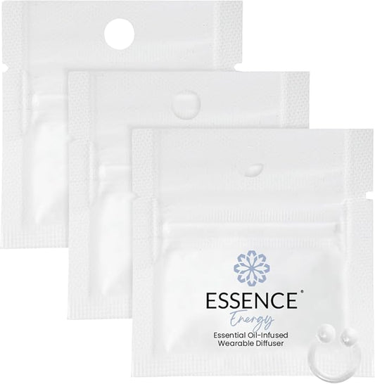 Essence Wearable Aromatherapy Nasal Diffuser – Energy Blend Essential Oil Nose Ring – Personal Scent Clip for Travel, Work & Everyday Use – Made in USA (3 Pack)