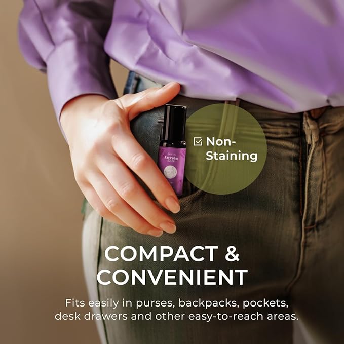 Gya Labs Sleep Essential Oil Roll On - 0.34 Fl Oz - Travel Size Roller for Camping, Skin, Aromatherapy Relief, Convenience