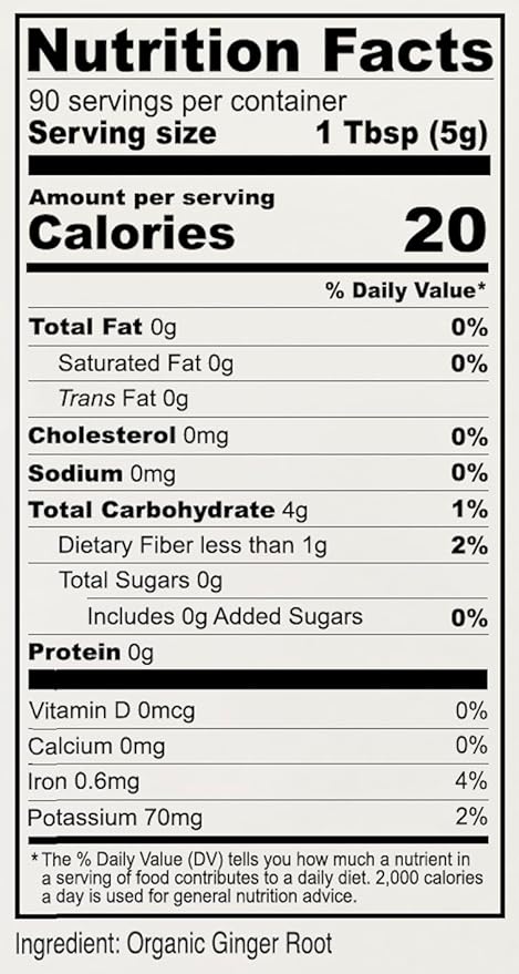 Anthony's Organic Ground Ginger Root, 1 lb, Gluten Free, Non GMO, Keto Friendly