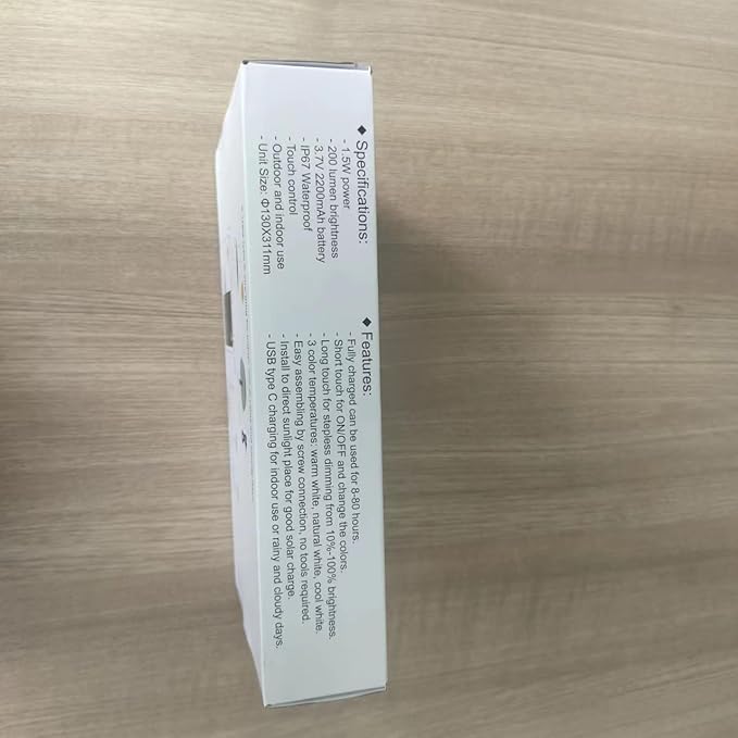 Lacasa Cordless Solar Table Lamps Rechargeable, 2 Pack Touch Dimmable Battery Operated Table Lamp, 200LM 3 Modes LED Desk Lamp IP67 Waterproof Portable Lamp Table Night Light for Indoor and Outdoor