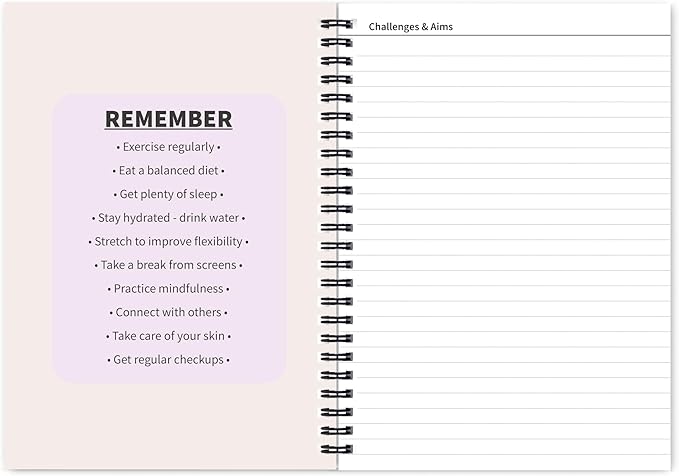 Better Health - Exercise, Nutrition & Wellness Journal - Stay healthy with our handy, simple tracking charts - A5 size with 104 undated pages - For A Happier, Healthier Life (Beige)